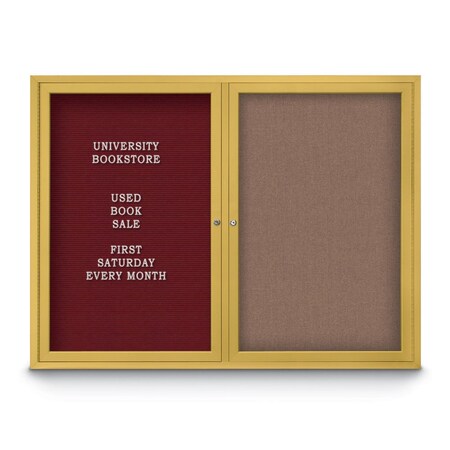United Visual Products Corkboard, 18"x24", Dark Spruce/Black UV401PLUS-BLACK-DRKSPR